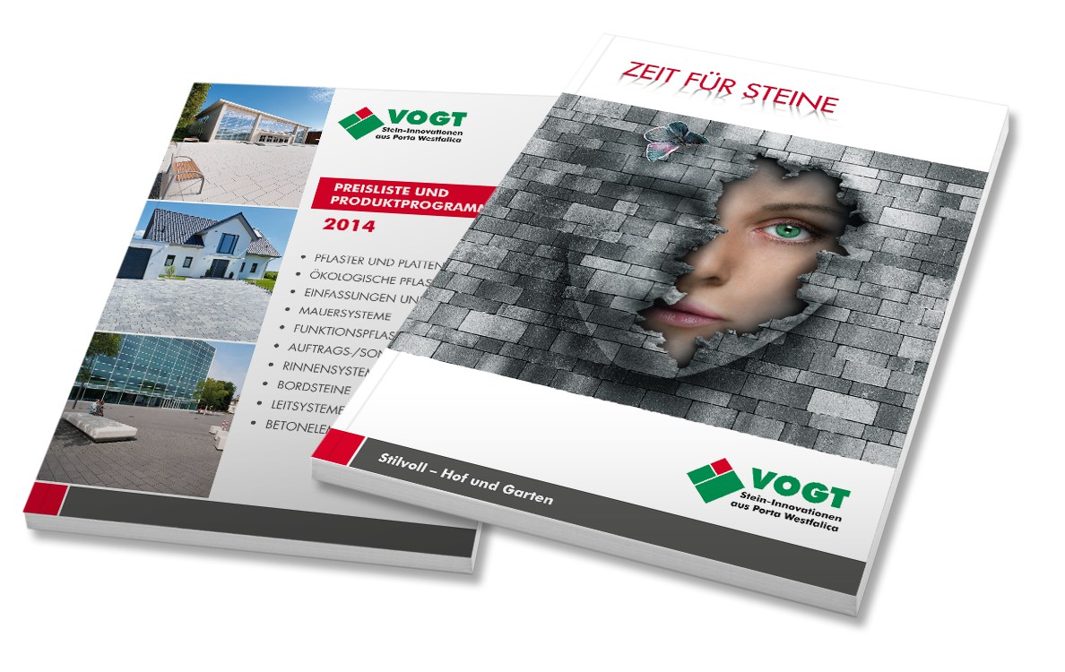 Betonwerk Vogt Produktkatalog 2014 "Zeit für Steine"