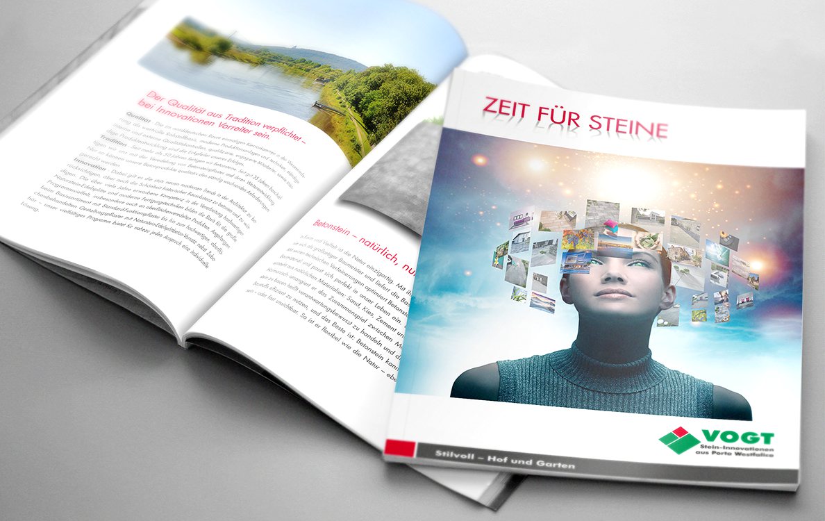 Betonwerk Vogt Produktkatalog 2015 "Zeit für Steine"